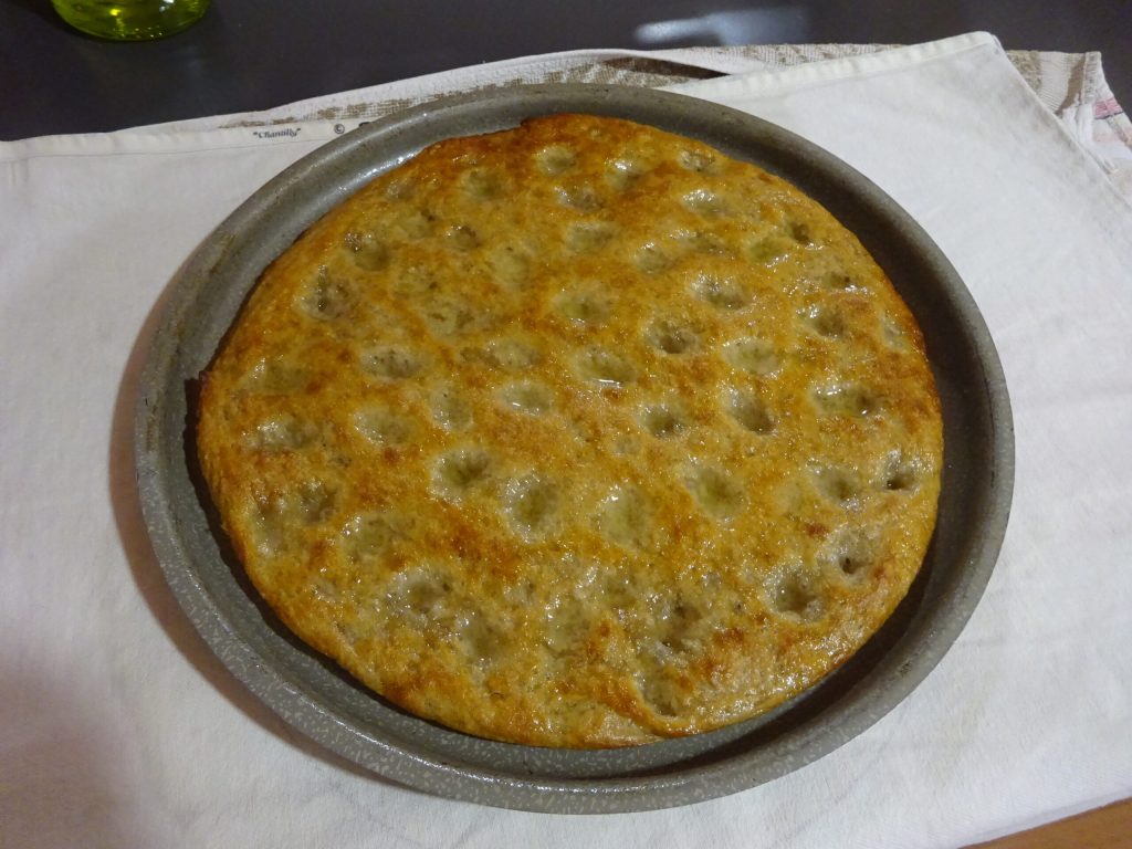 Focaccia with mixed vegetables