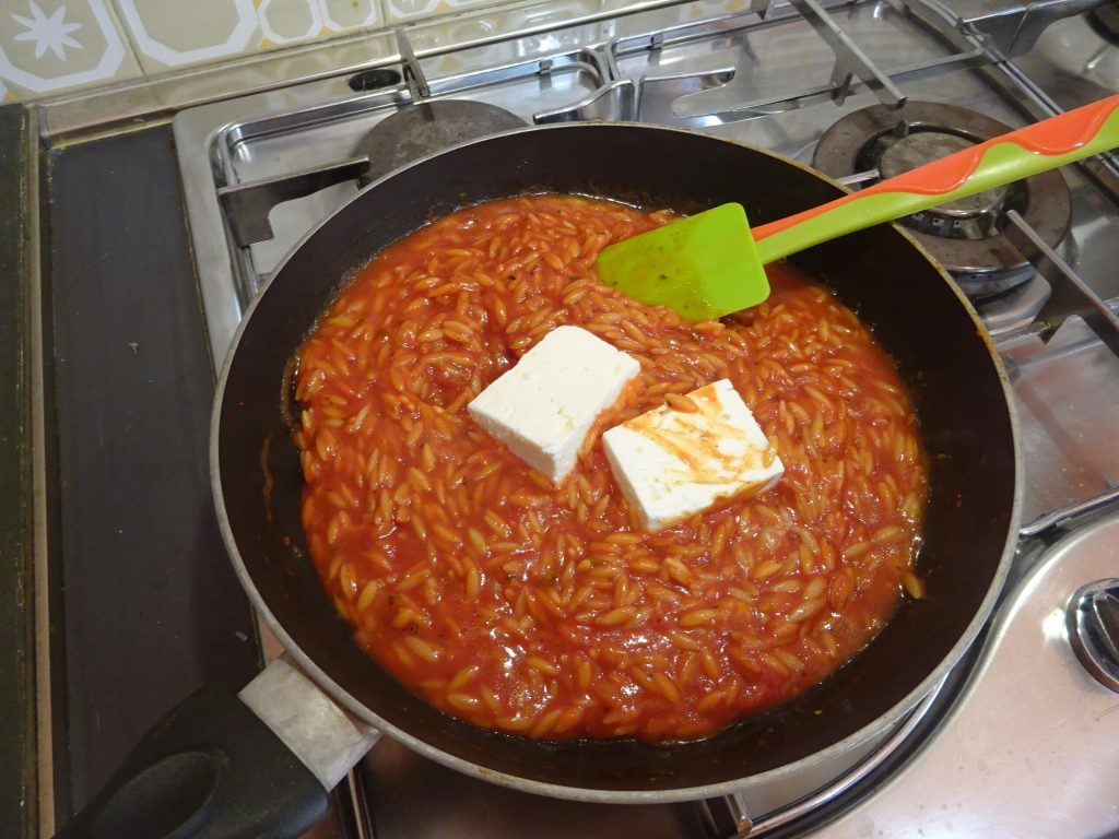 Greek Manestra with Feta