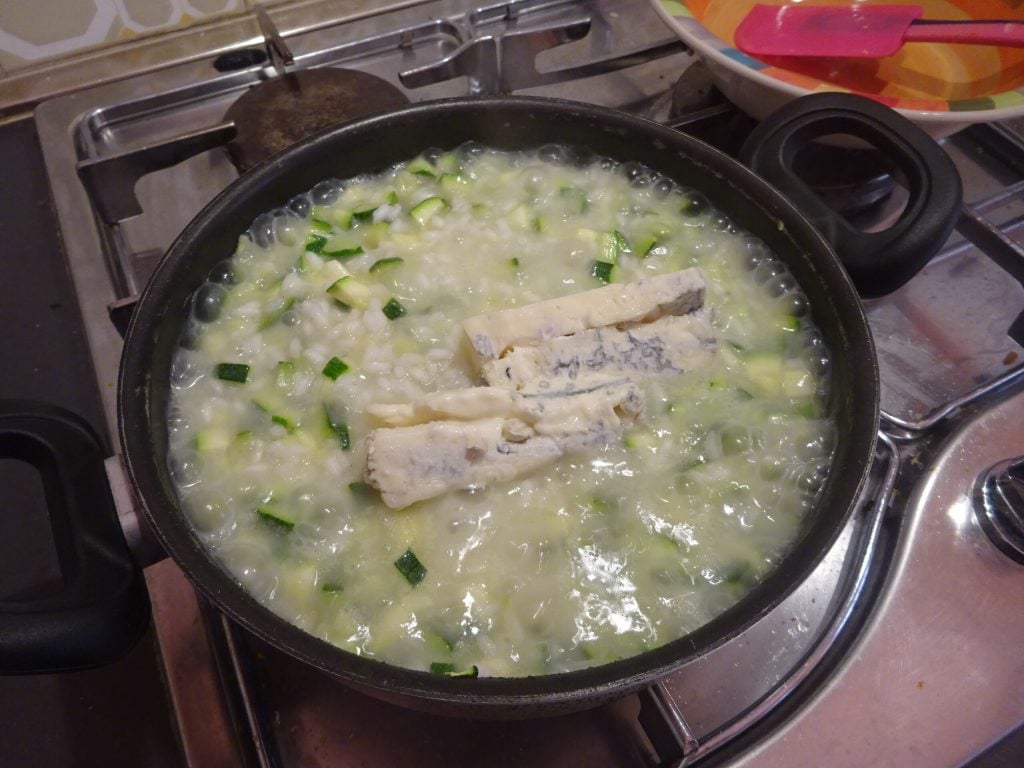 Zucchini and Gorgonzola Risotto
