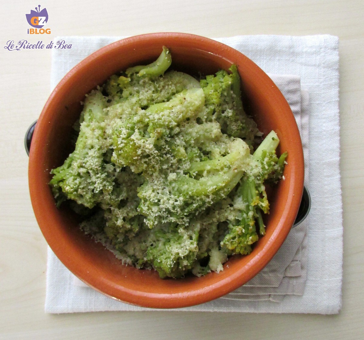 Baked Cacio e Pepe Broccoli