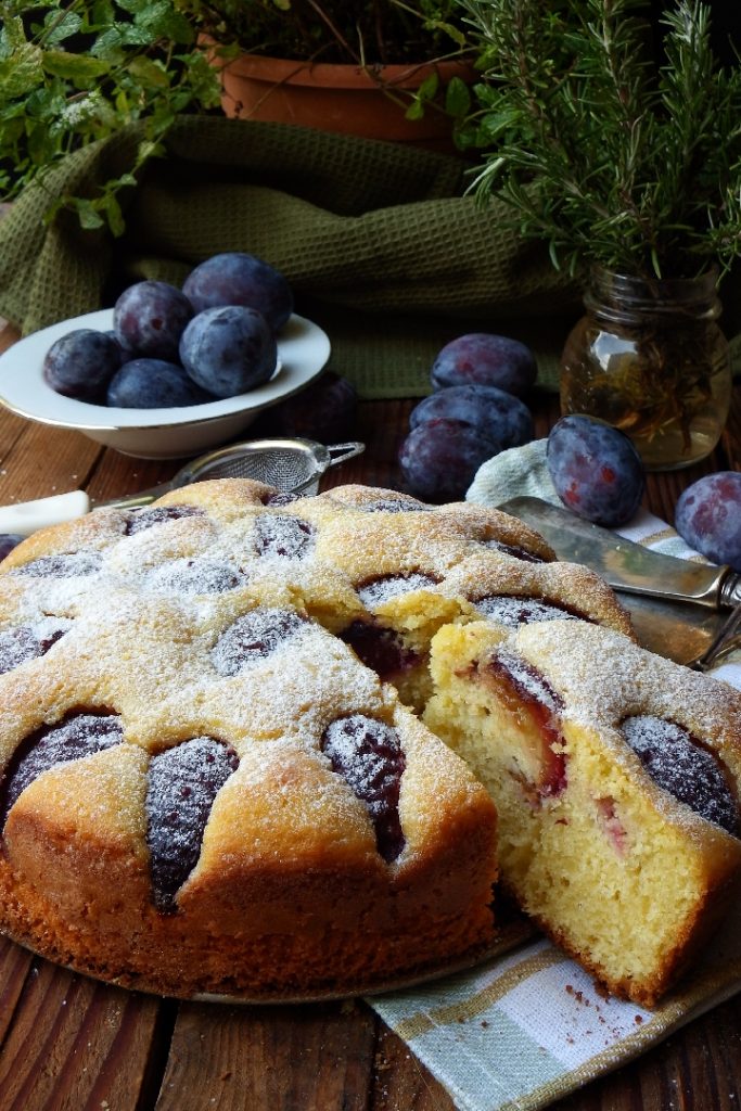 plum and yogurt cake