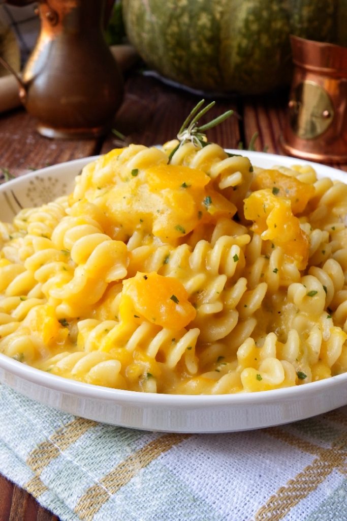 pasta with pumpkin and taleggio