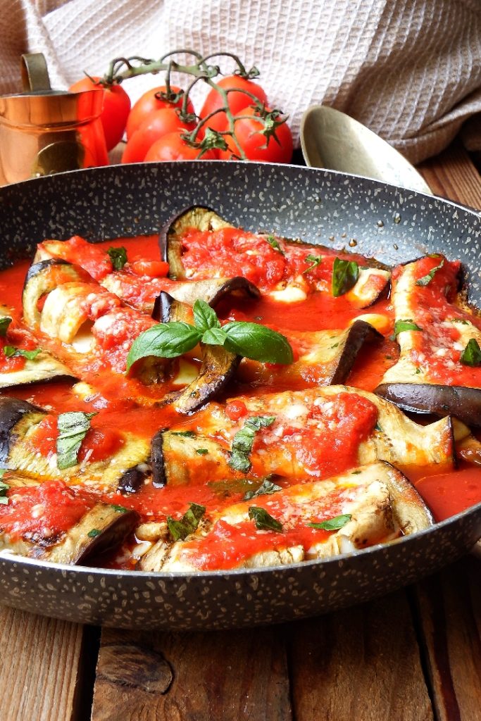 eggplant and provolone rolls