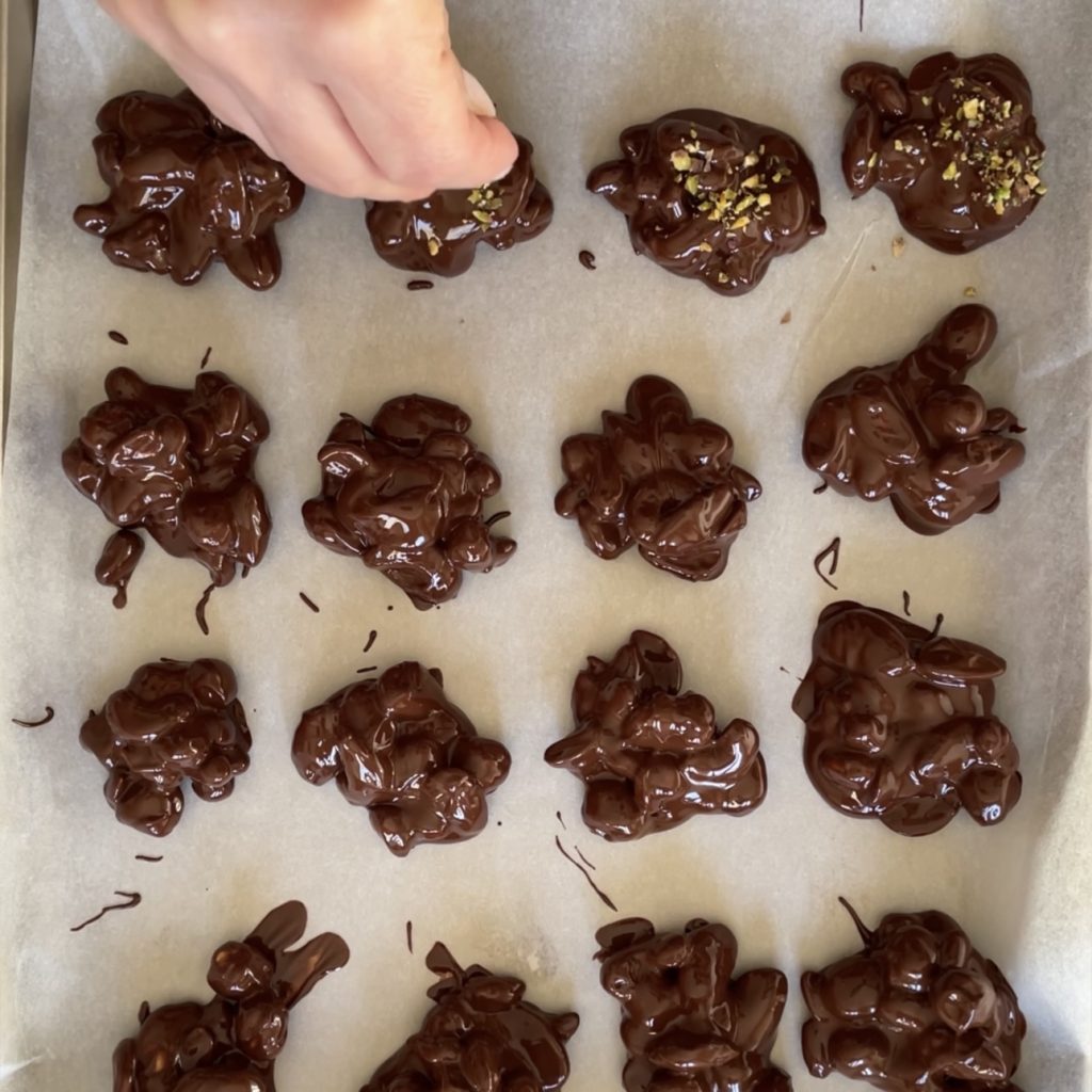Dried fruit with chocolate
