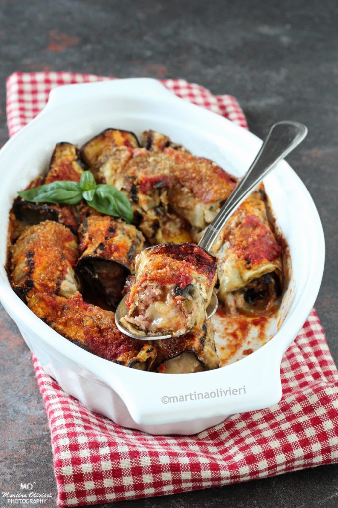 Eggplant Rolls Stuffed with Meat
