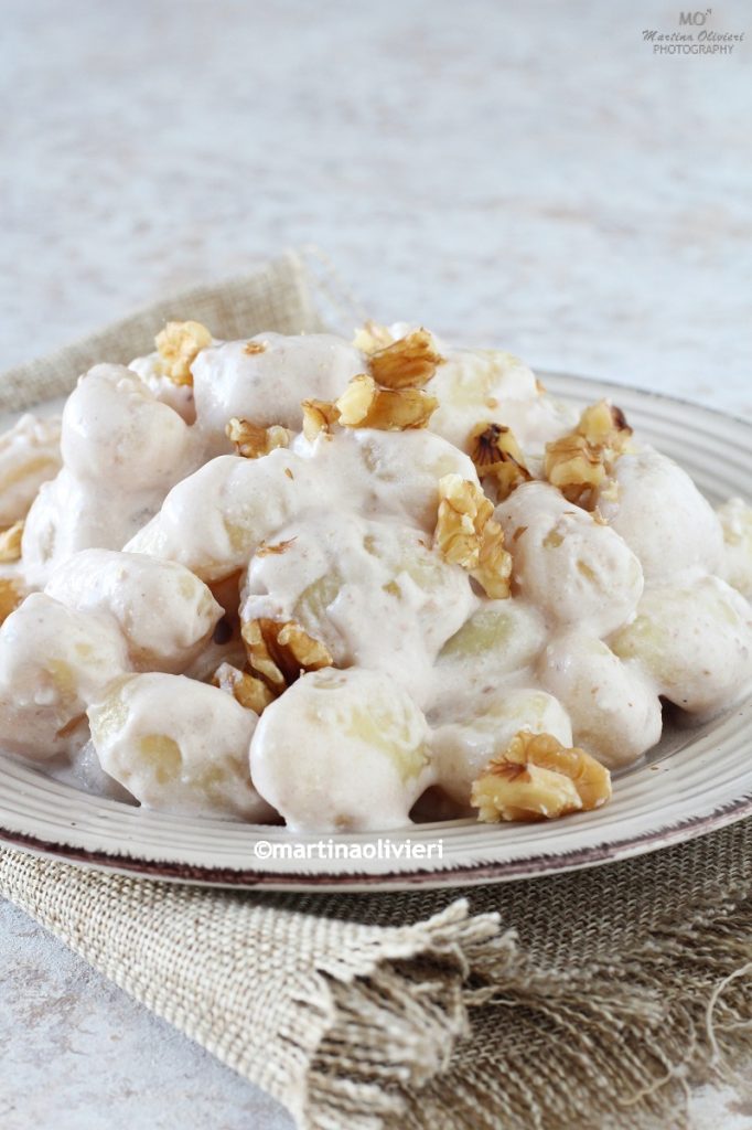 Gnocchi with Four Cheeses and Walnuts