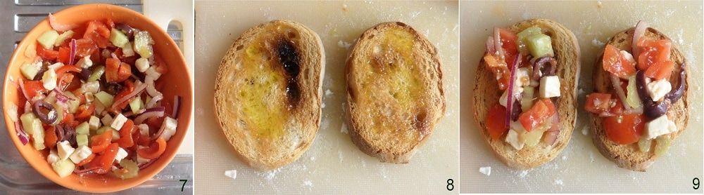 Bread crostini with Greek-style feta summer recipe the kernel of corn 3 seasoning crostini