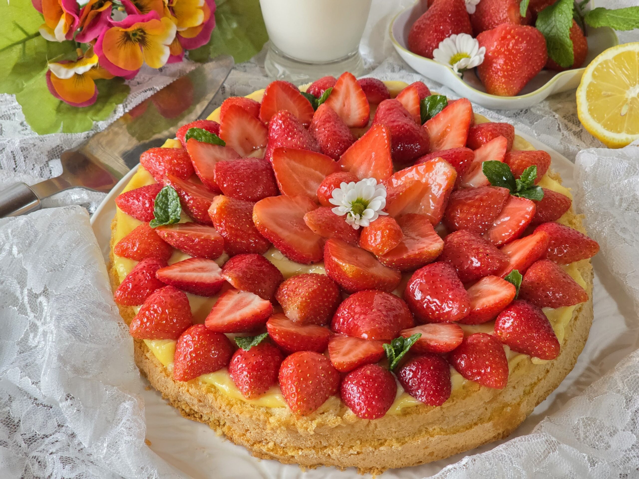 Soft Tart with Strawberries
