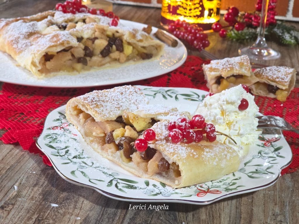 Spiced Christmas Apple Strudel