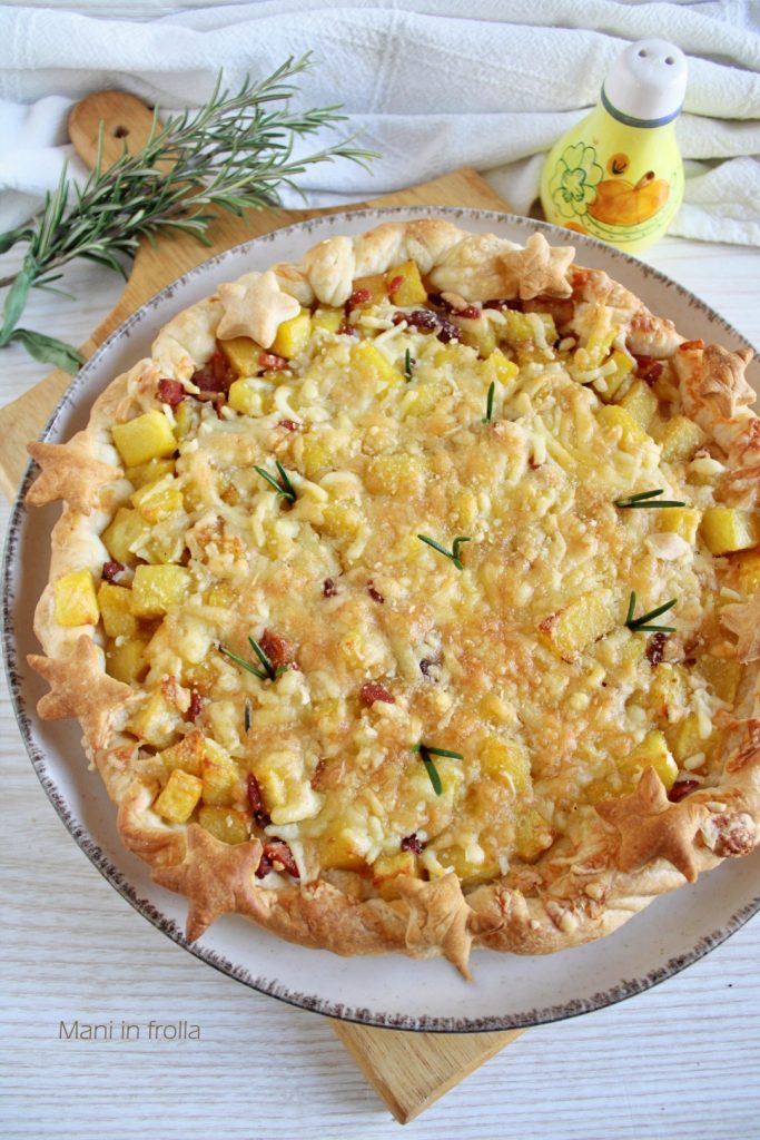 Savory Pie with Potatoes and Speck
