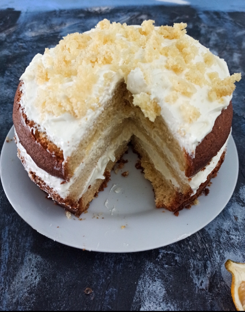 LEMON MIMOSA CAKE 12 TABLESPOONS without a scale