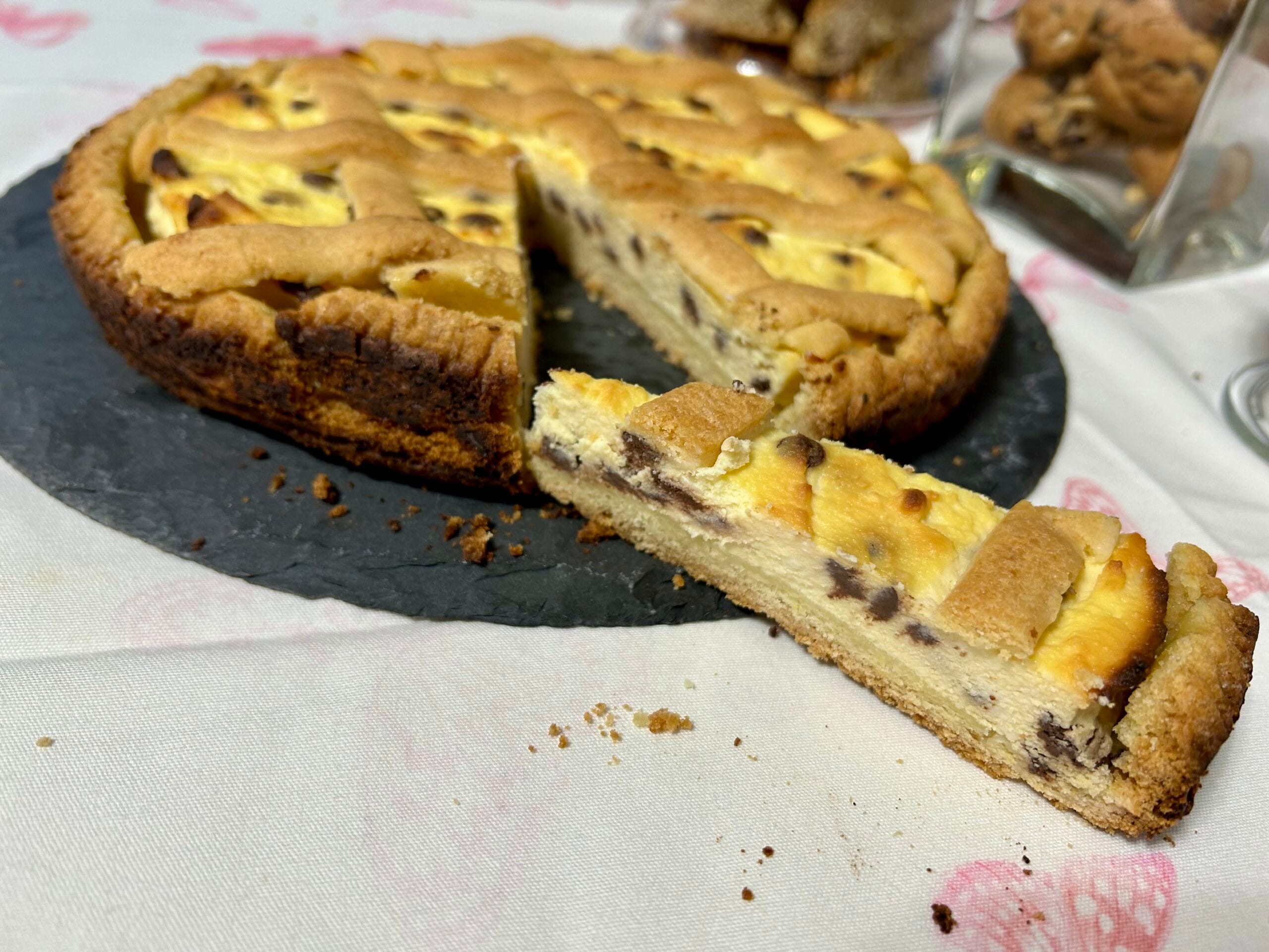 Tart with Ricotta and Chocolate Chips