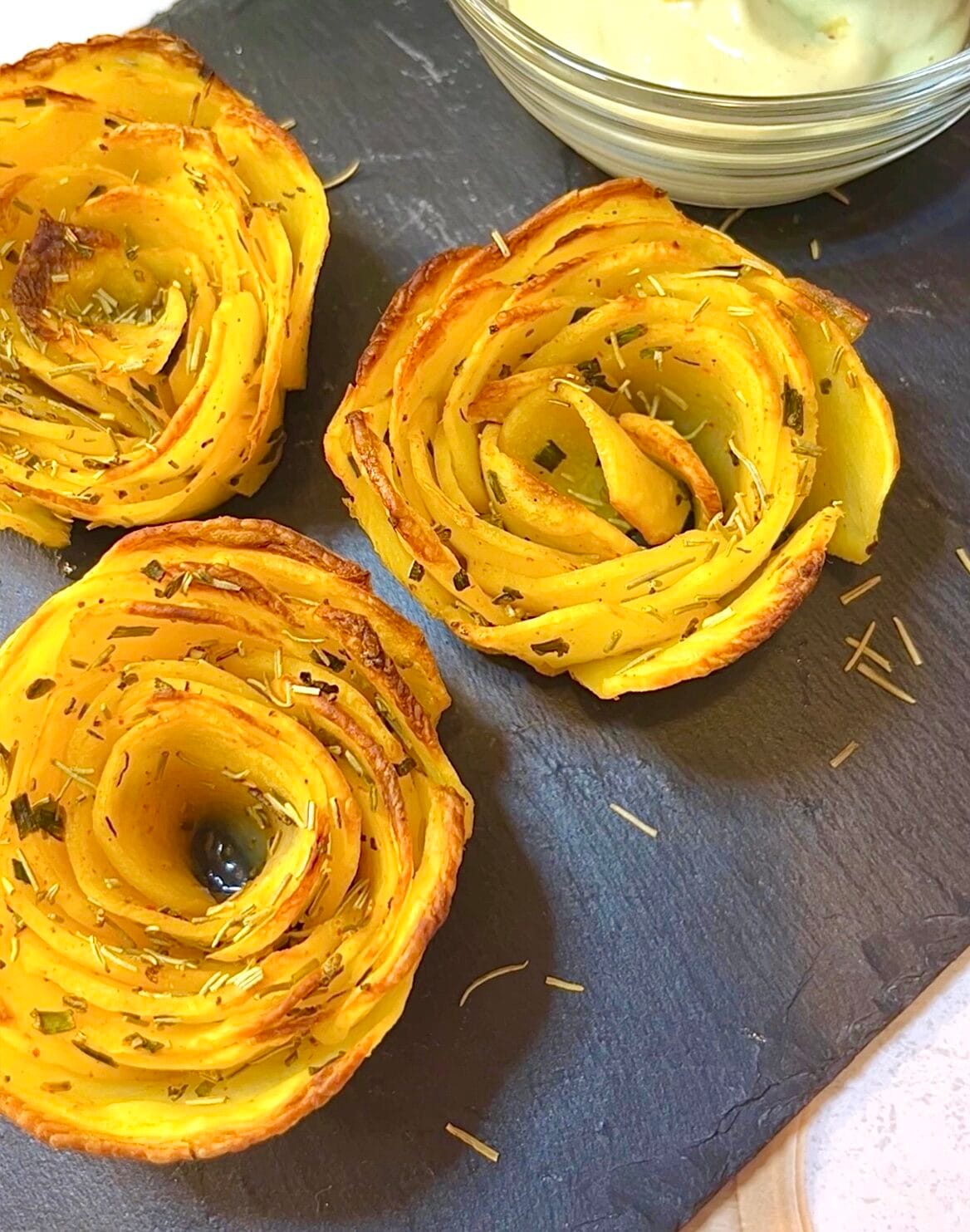 Potato Roses in Air Fryer