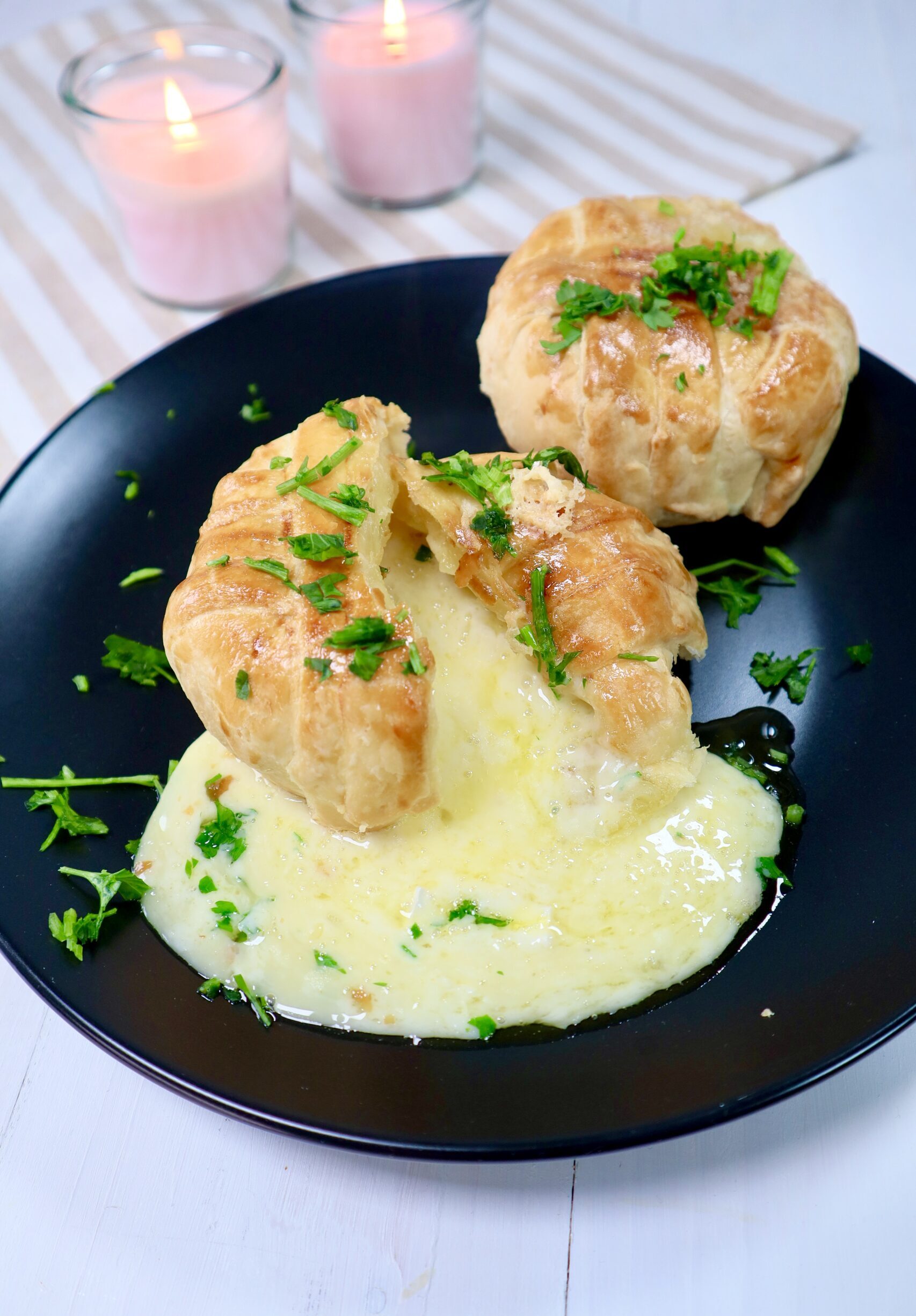 Mini Brie in Crust Cooked in Air Fryer