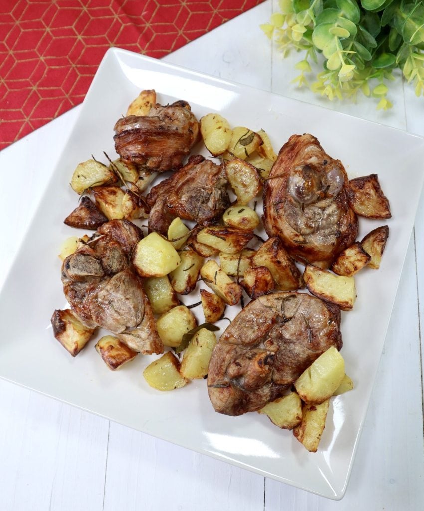 Lamb with Potatoes in Air Fryer