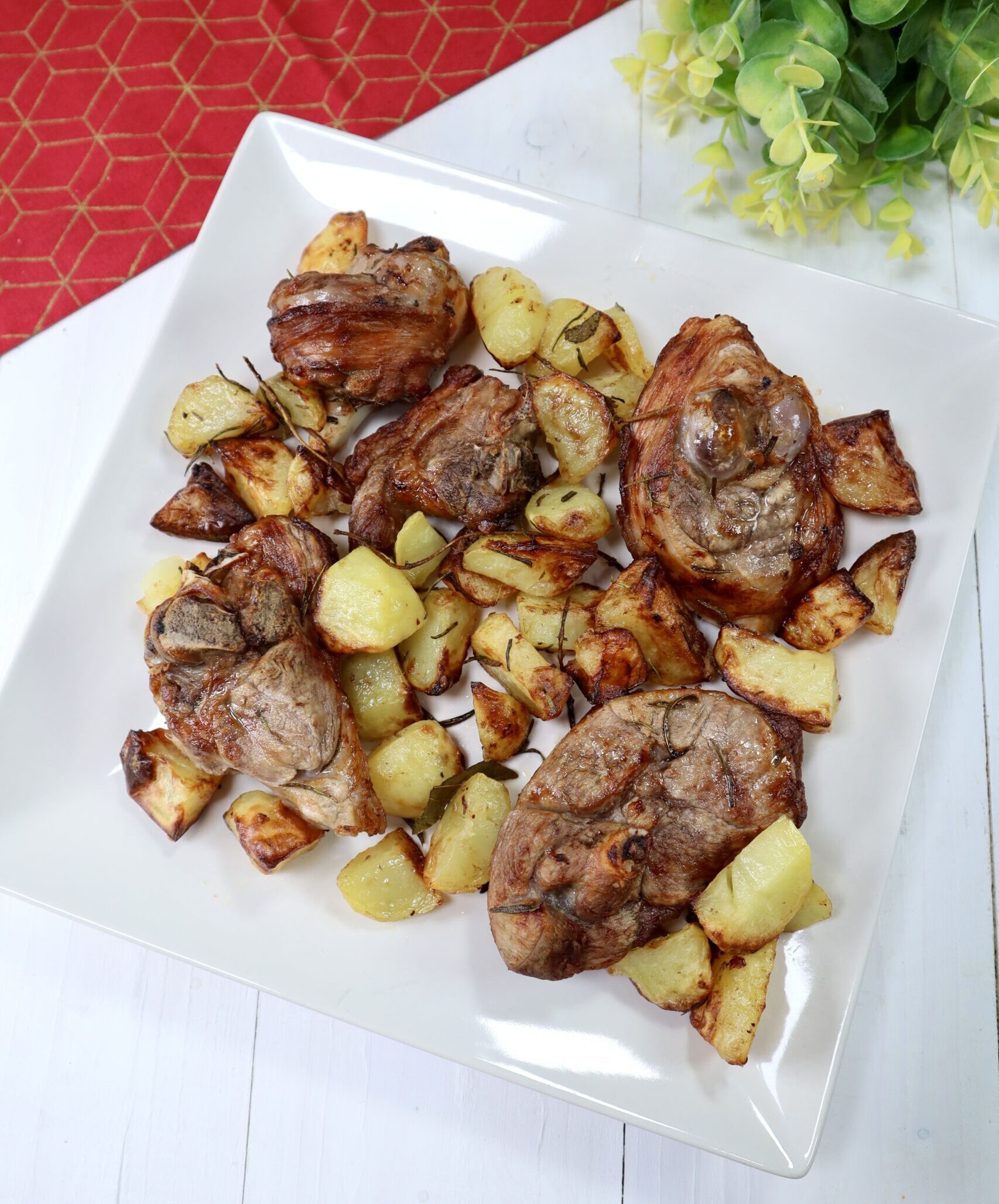 Lamb with Potatoes in Air Fryer
