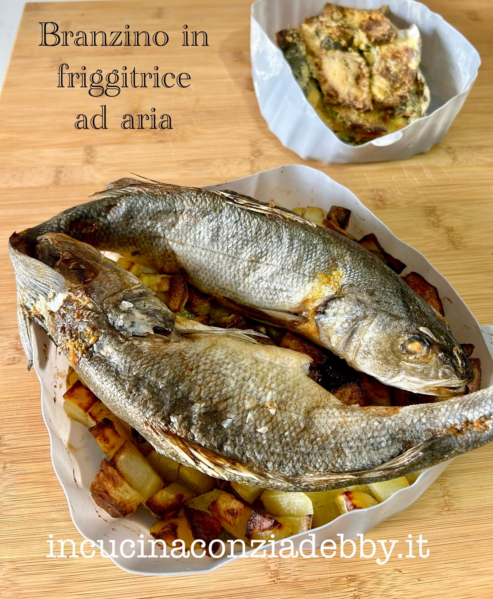 Sea Bass with Potatoes in Air Fryer