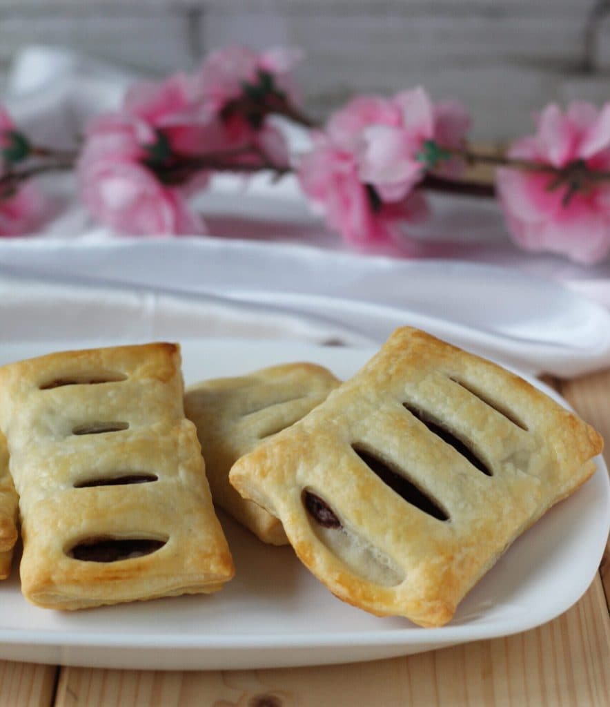 puff pastry bundles with Nutella