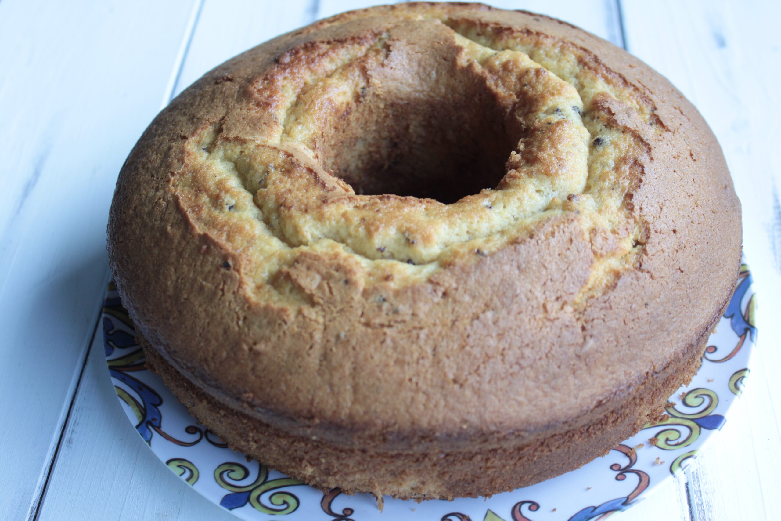 Bundt Cake with Plums and Mandarins