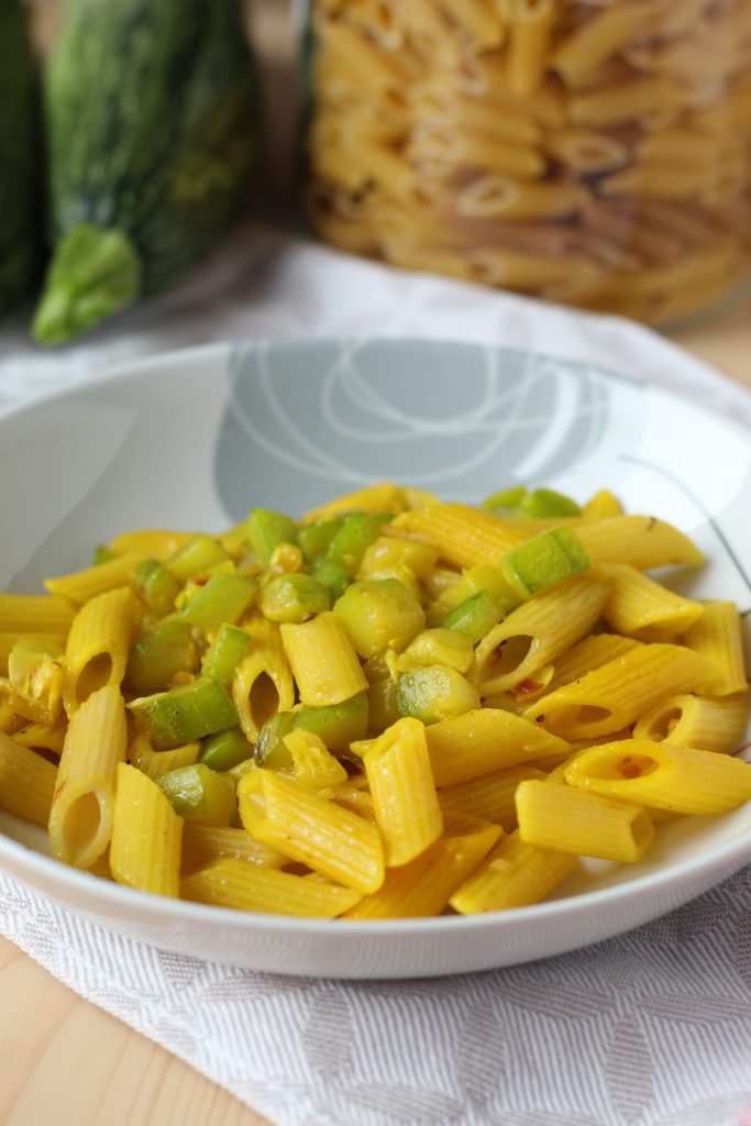 pasta with zucchini and saffron
