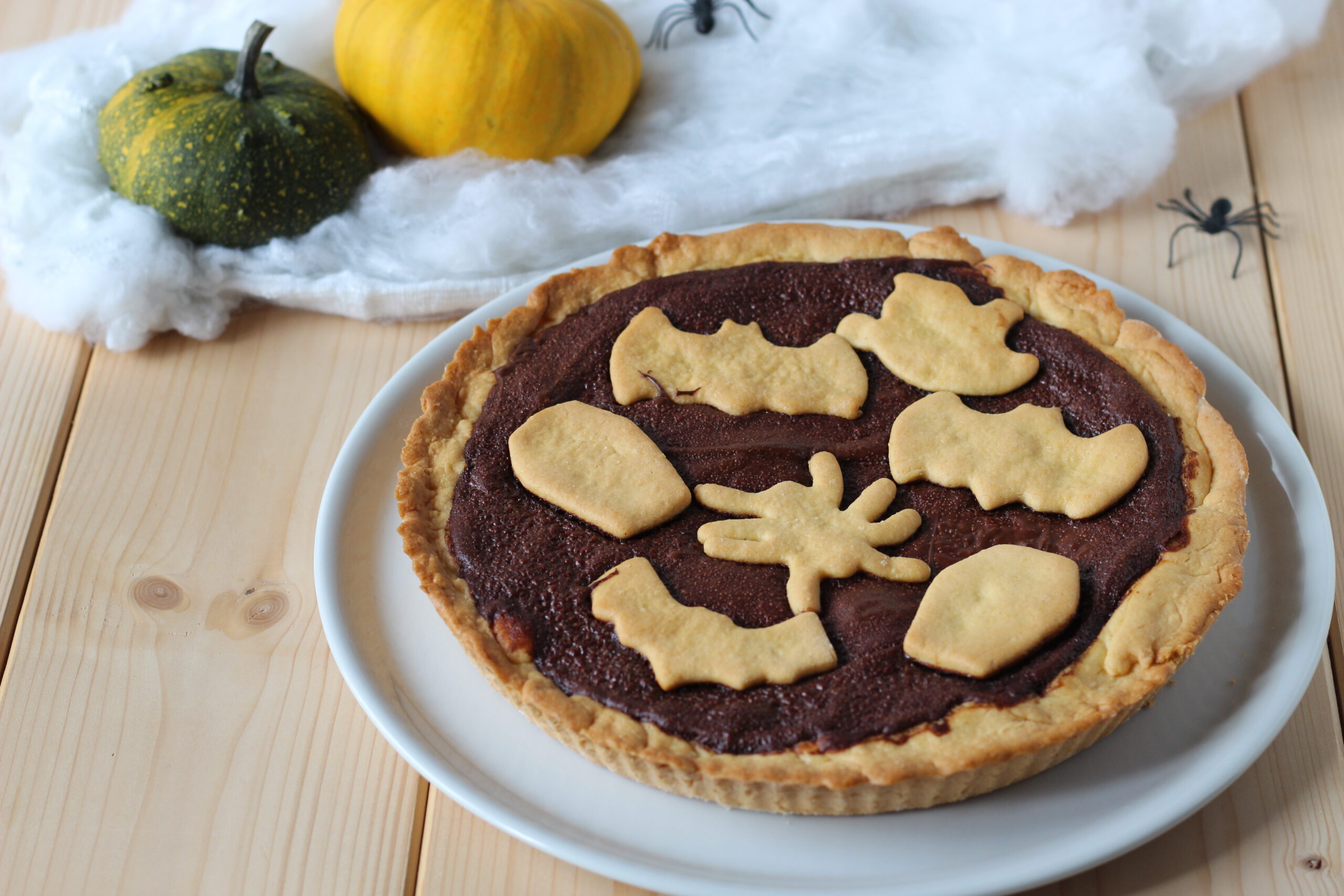 Nutella Halloween Tart without Butter
