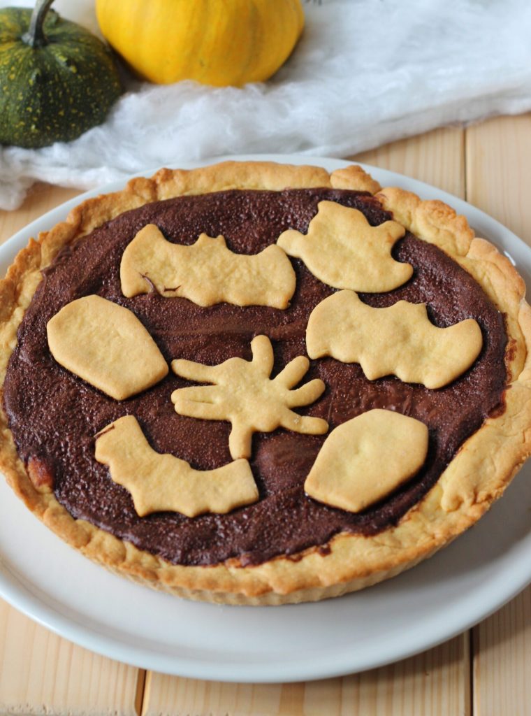 Nutella Halloween tart without butter