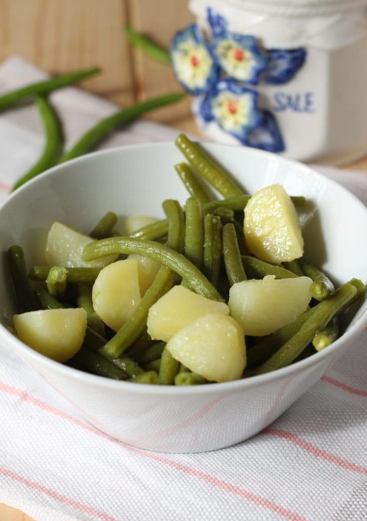 green beans and potatoes