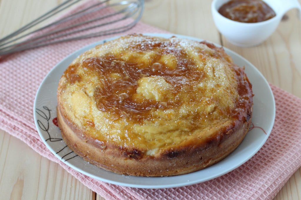 cake with ricotta and jam without butter