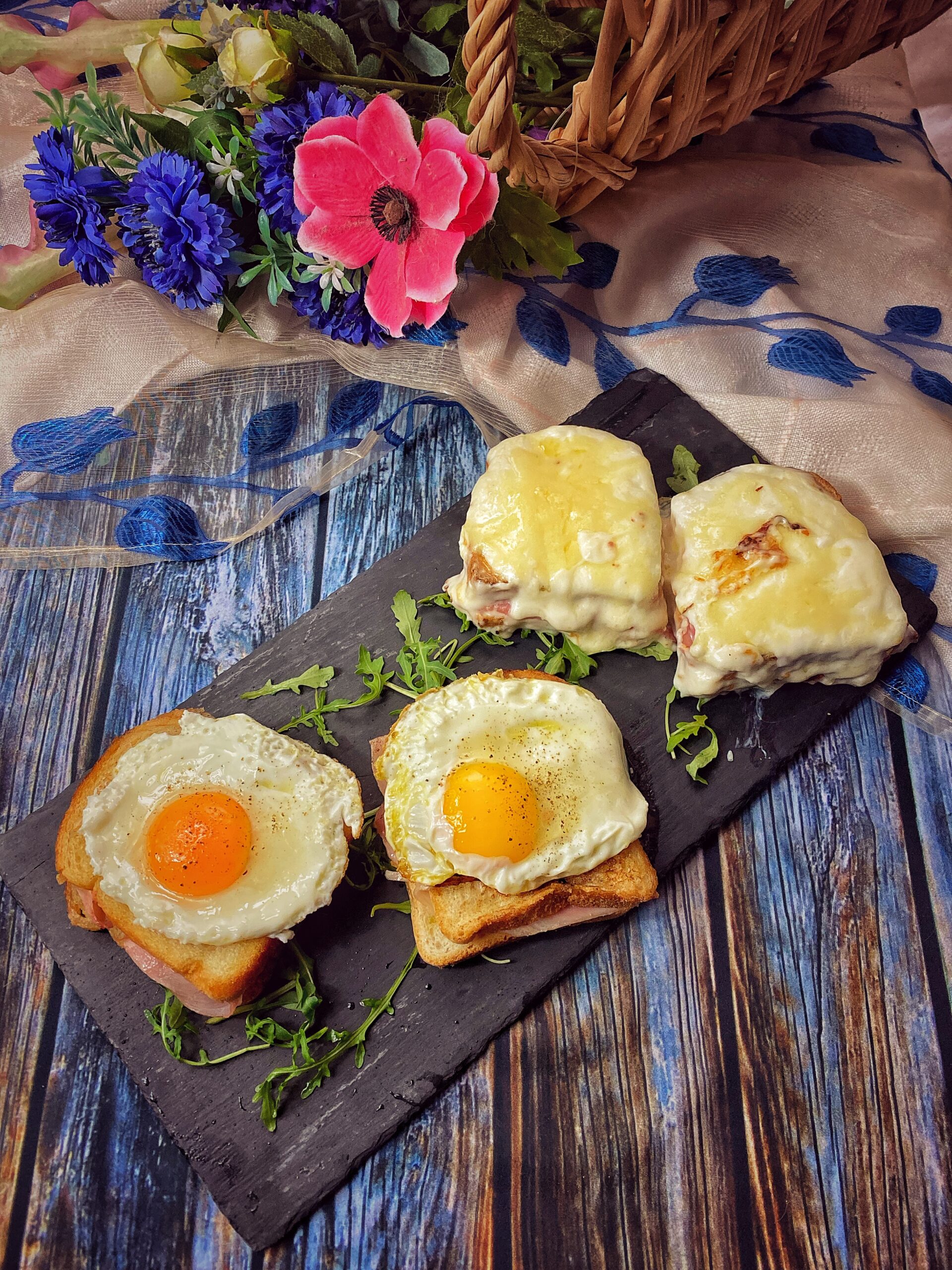 Croque Monsieur and Madame (France)
