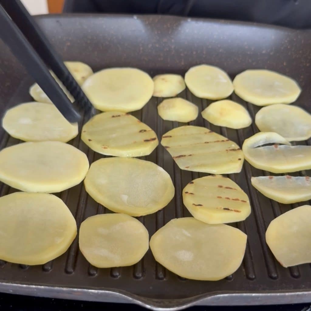 Layered zucchini and potato pie