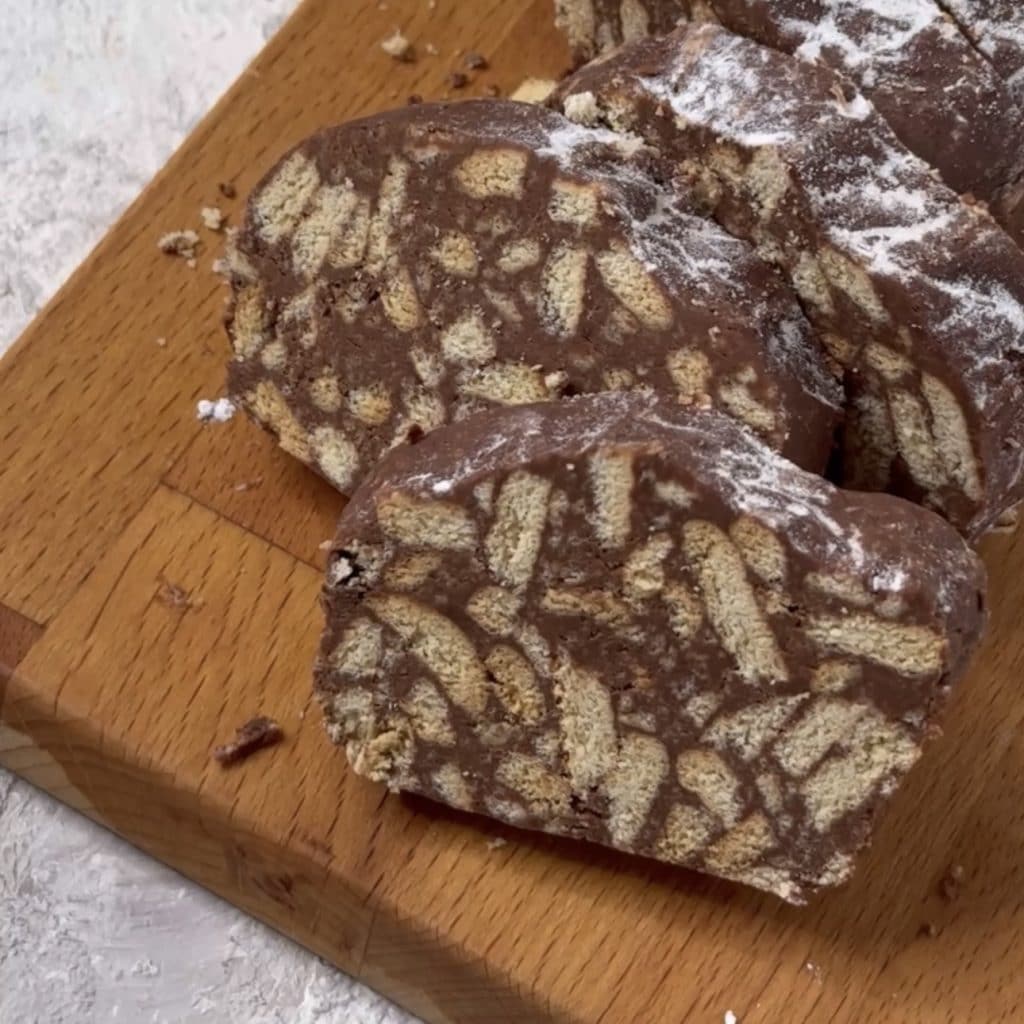 Light Chocolate Salami