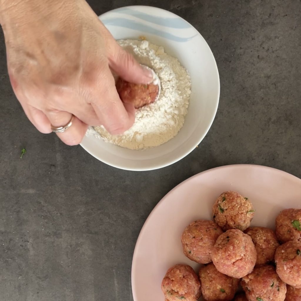 Meatballs with beer