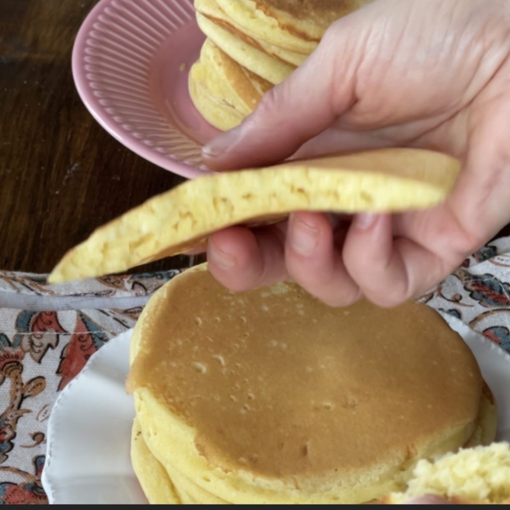 Pancakes with whipped egg whites