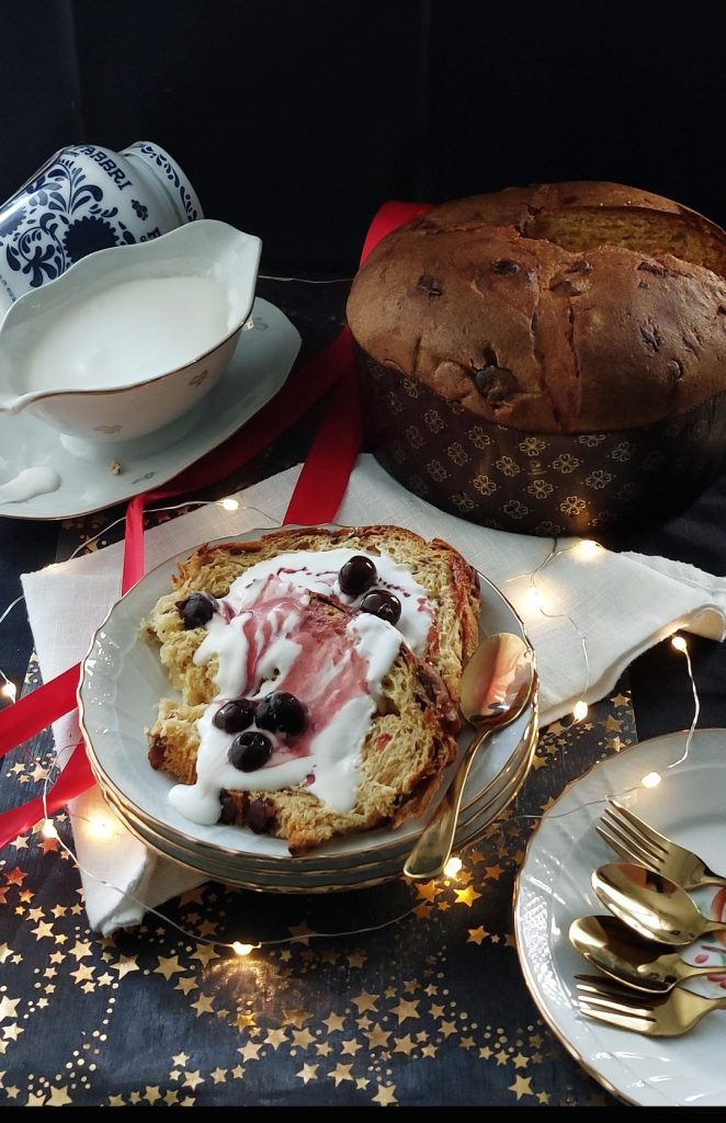 panettone with cherries