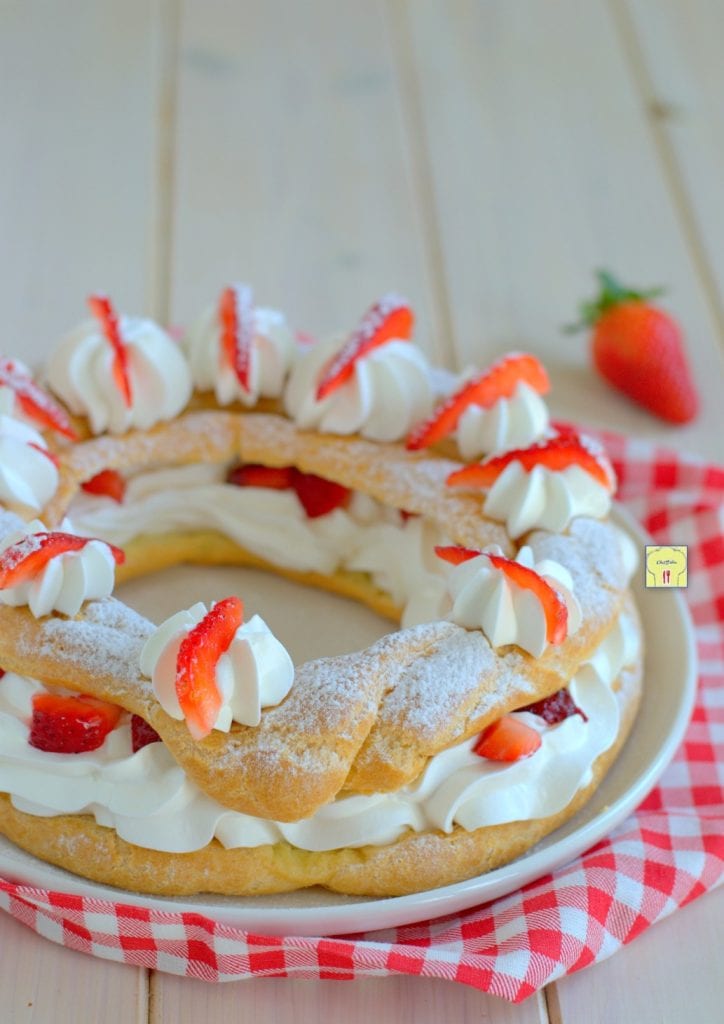 Paris Brest with Cream and Strawberries gp