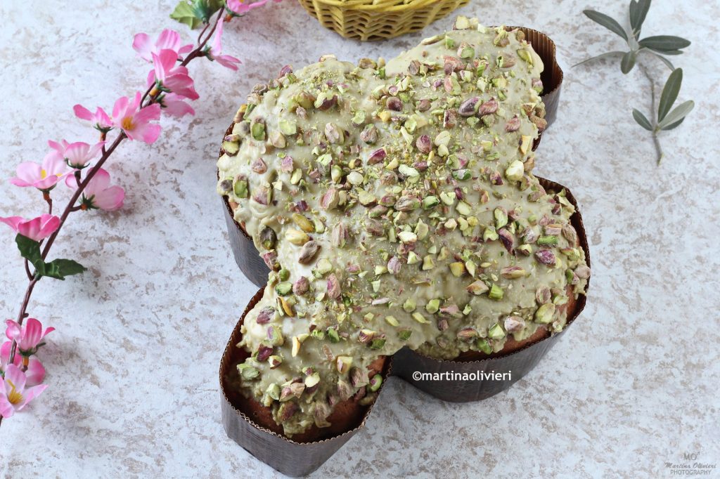 Pistachio Colomba Cake