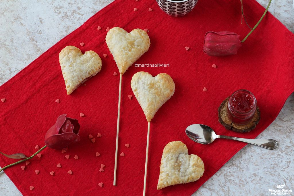 Puff Pastry Heart Pops