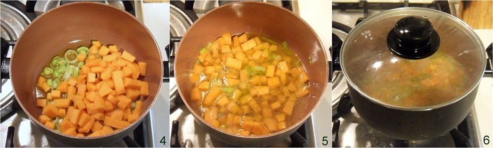 Pumpkin cream with chickpeas autumn recipe il chicco di mais 2 stew the pumpkin