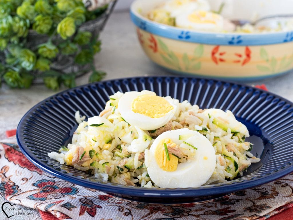 Rice Salad with Tuna and Zucchini