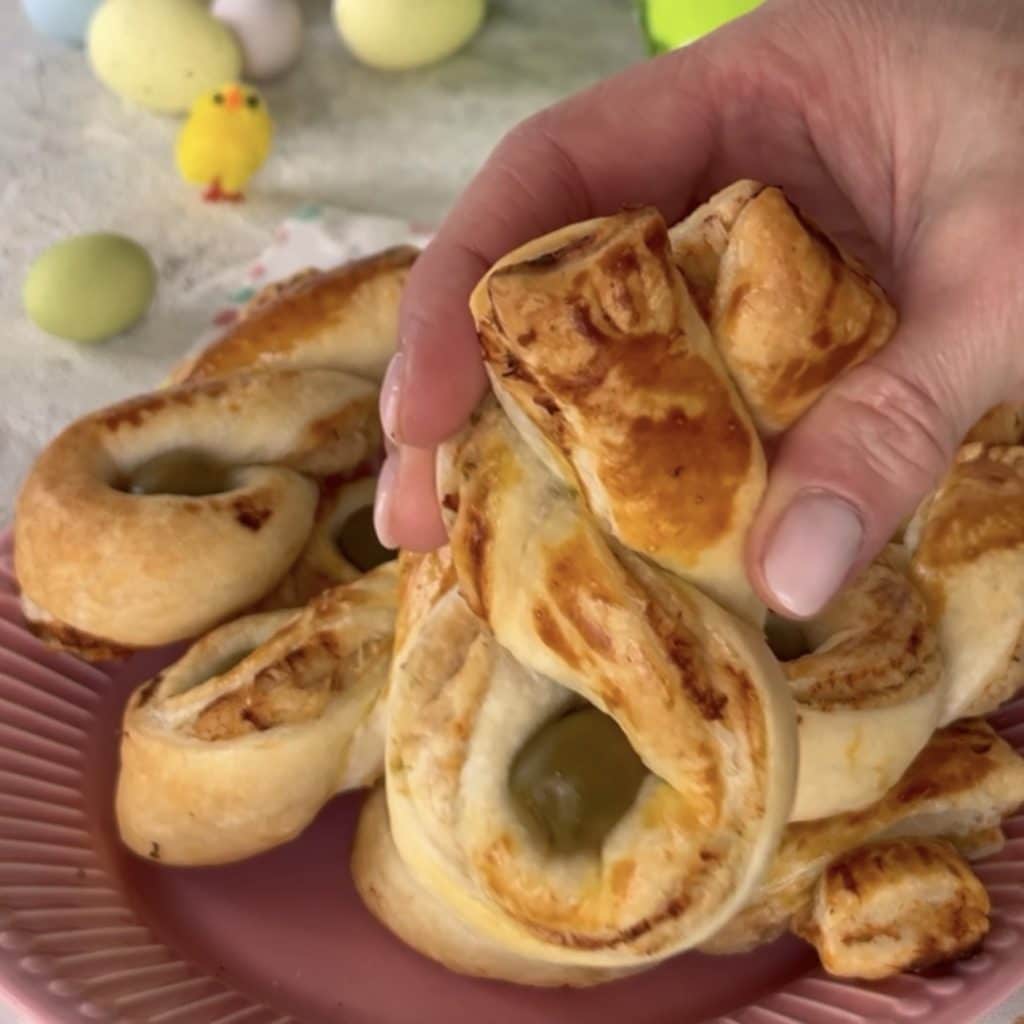 Savory Puff Pastry Bunnies