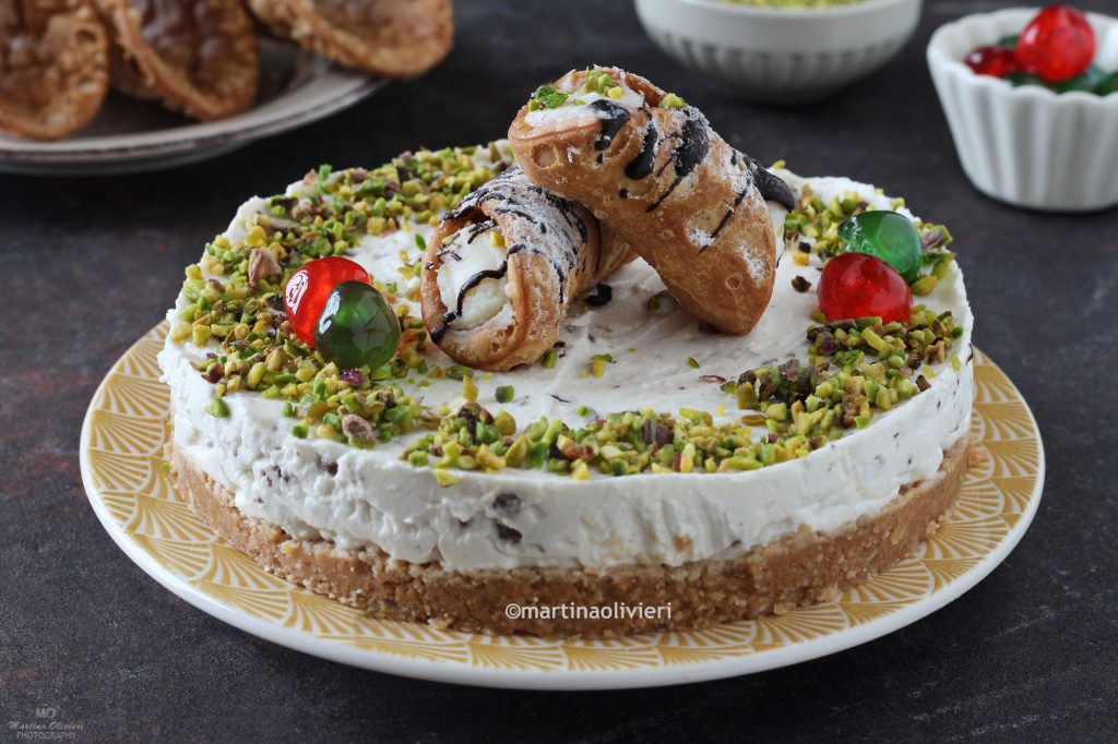 Sicilian Cannoli Cheesecake
