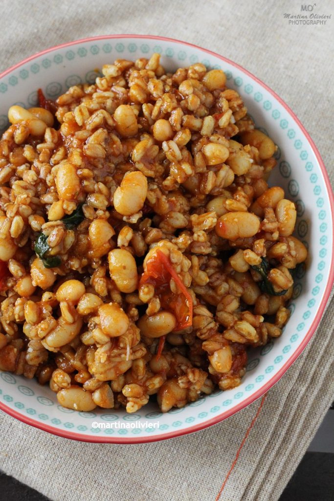 Spelt with Beans and Cherry Tomatoes