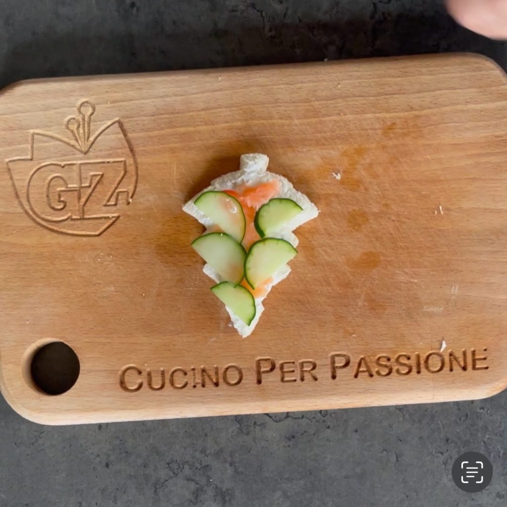 Stuffed Christmas Tree Sandwiches