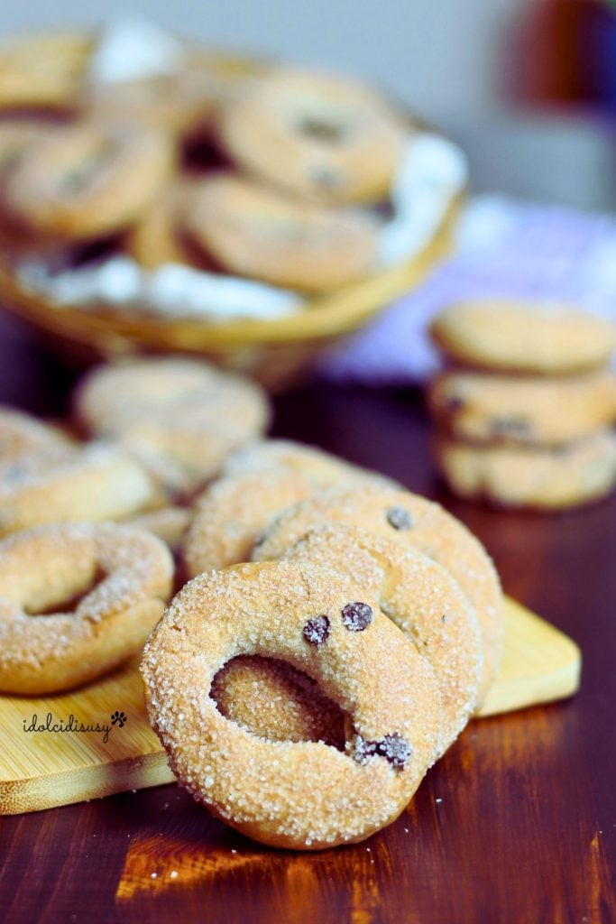 homemade wine donuts with chocolate