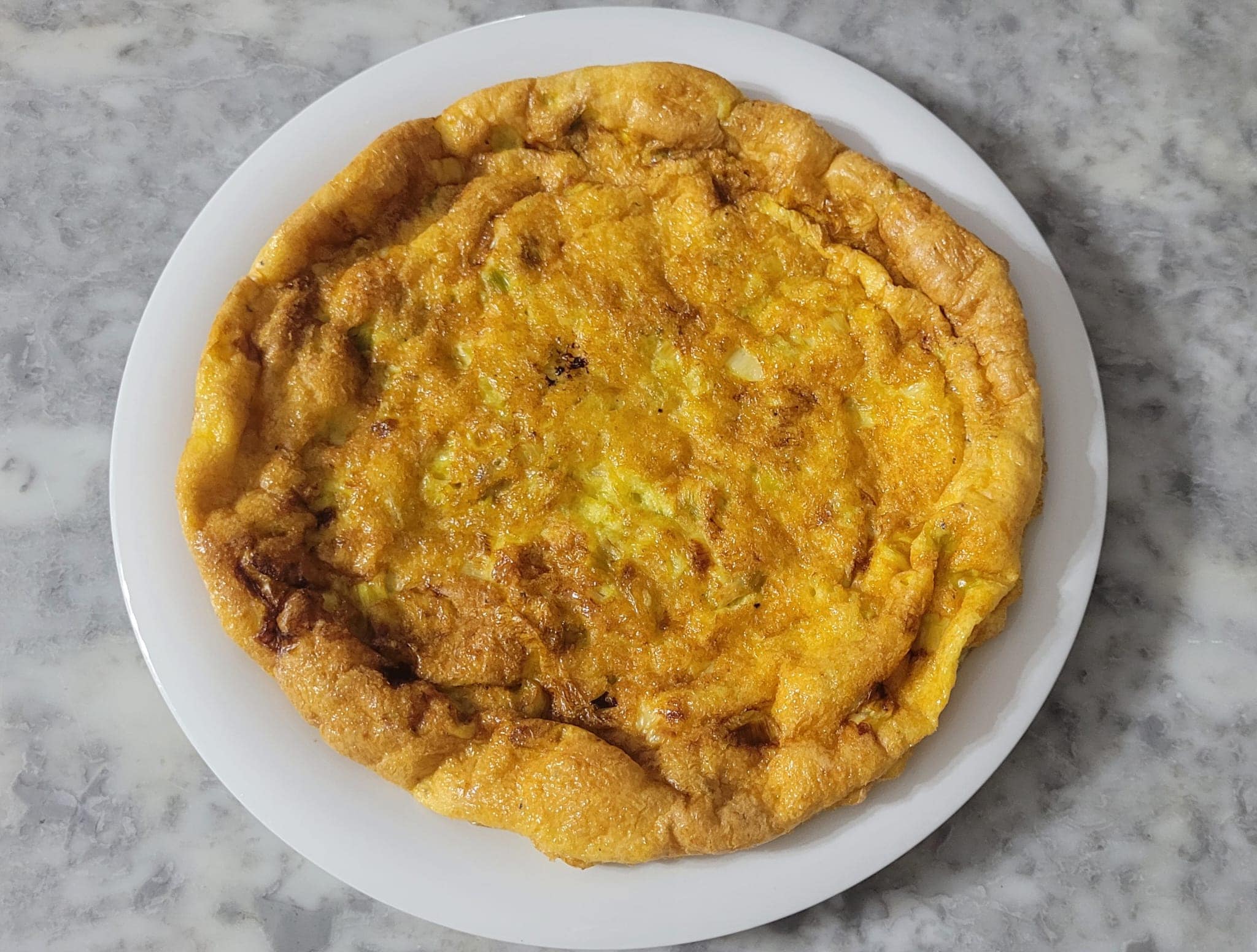 Fresh Scallion Omelette in Air Fryer