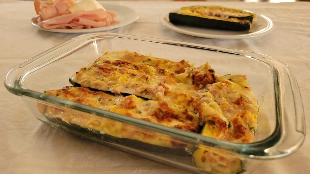 Stuffed Zucchini in Air Fryer