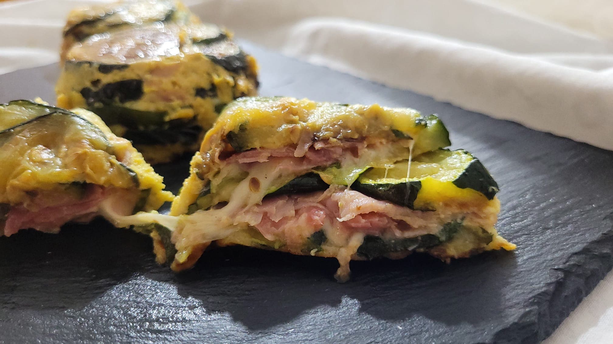 Mini White Zucchini Parmigianas in Air Fryer