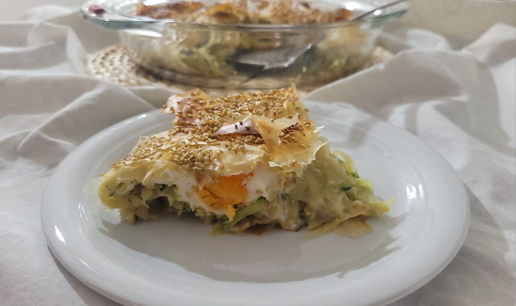 Savory Pie with Phyllo Dough in the Air Fryer