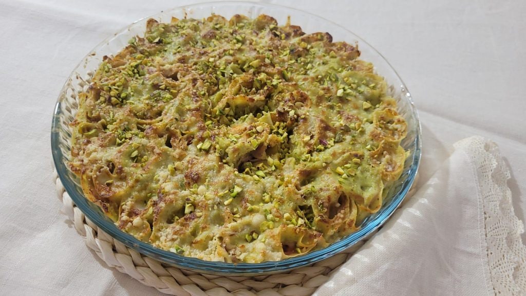 Pistachio and Mortadella Lasagna Rolls in Air Fryer