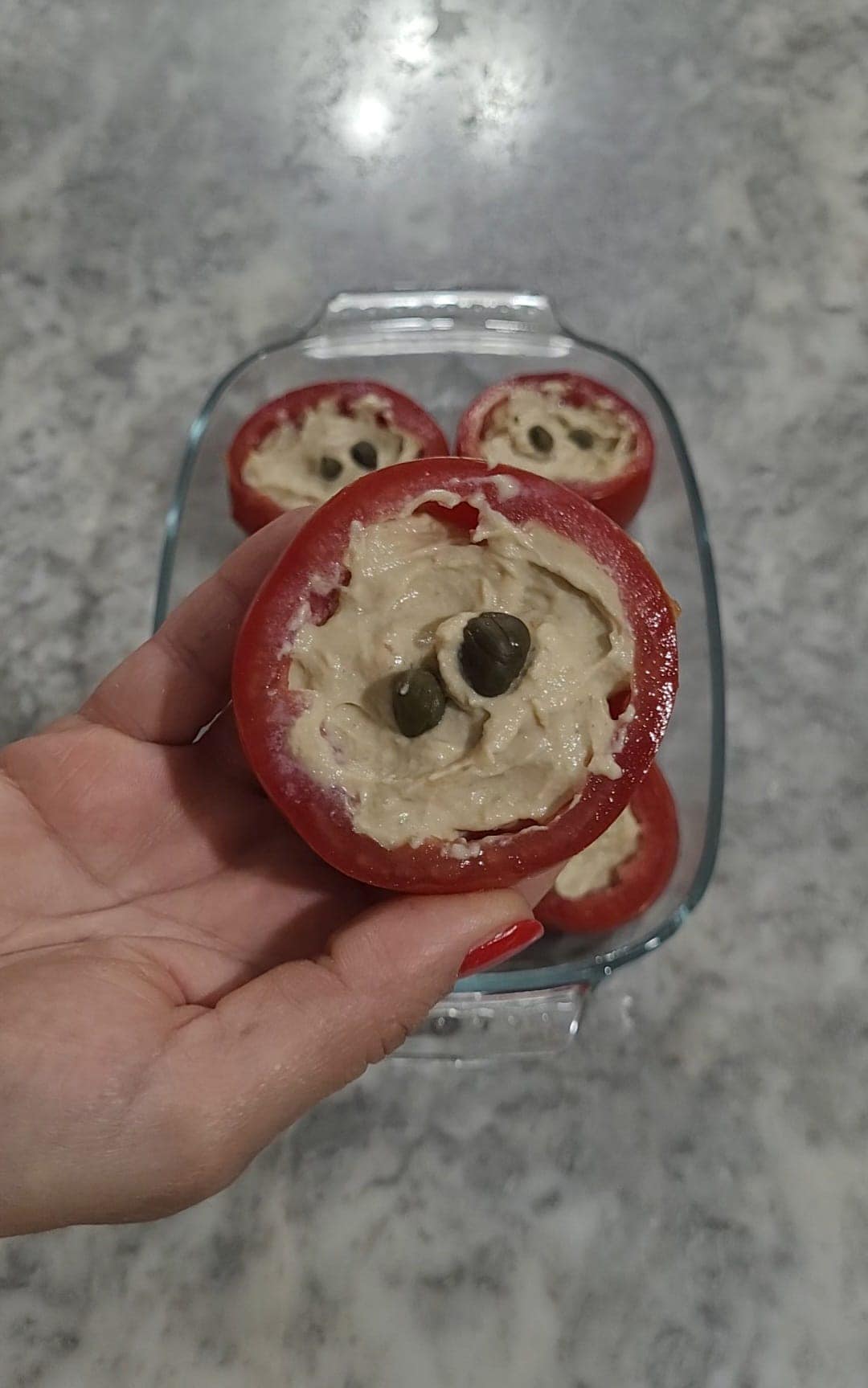 Tomatoes Stuffed with Tuna Sauce